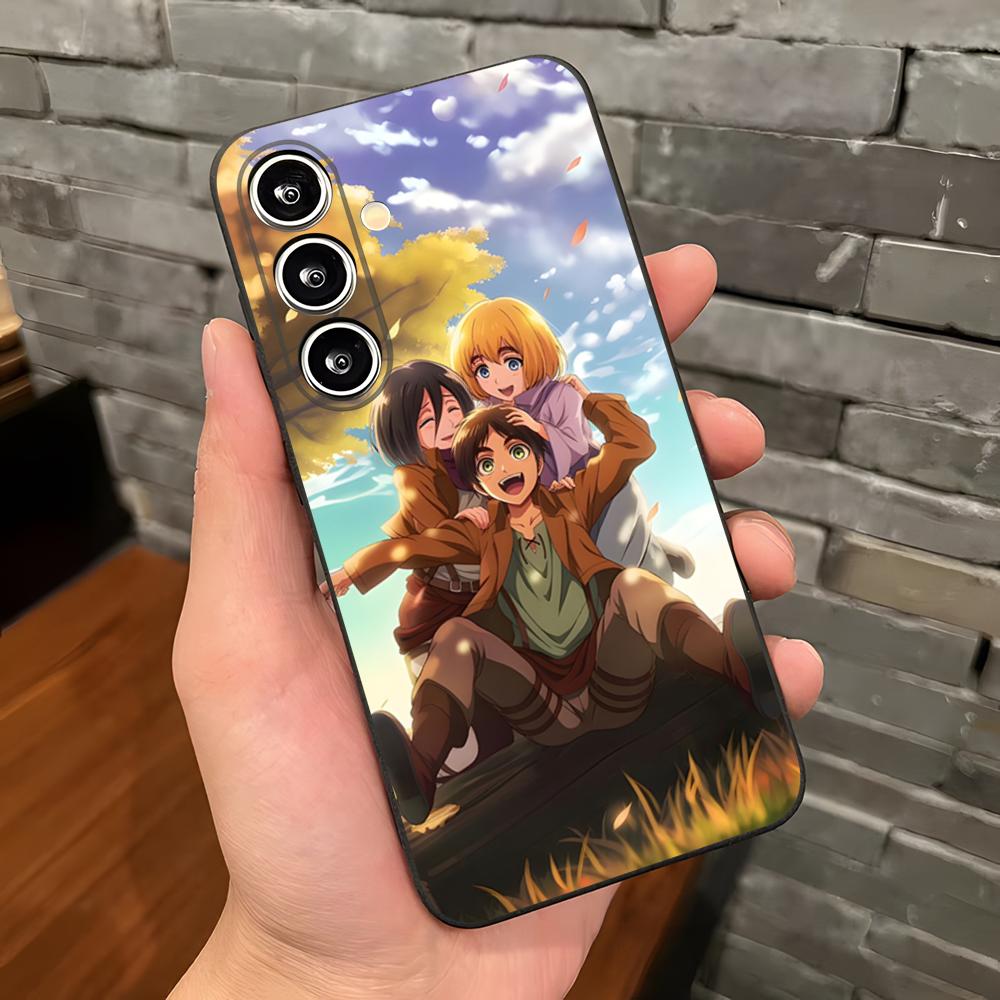 A-Attack On Titan Anime Phone Case For Samsung S26 S25 Plus S20 S20 Plus S22 Ultra S23 FE S21 Plus S21 Ultra Soft Cover