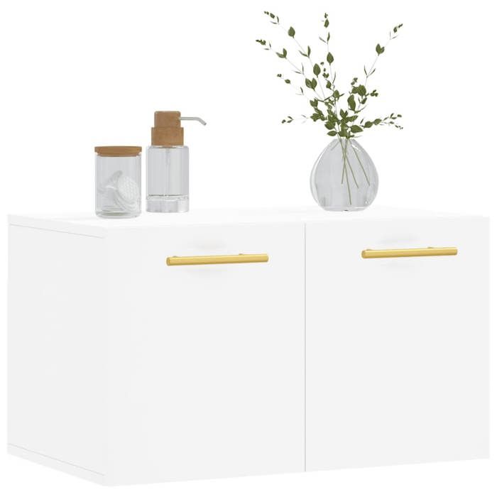 VidaXL Wall Cabinet White 60x36.5x35 Cm Engineered Wood 830004