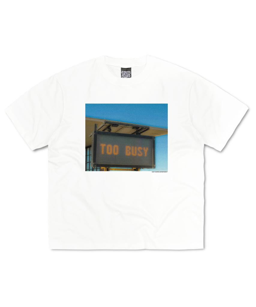 DURT Too Busy Half Sleeve Tee (White)