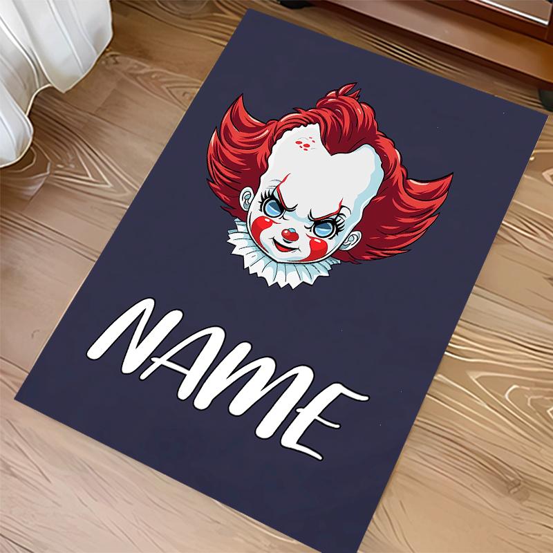 Custom personalization Pennywise the Dancing Clown Print Area Rug - Soft, Washable Non-Slip Indoor Mat,Living Room,Home&Office Decorative Rug