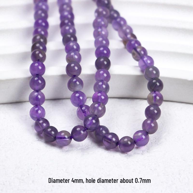 Perilla Naturalne brazylskie koraliki z ametystu do tworzenia biżuterii DIY: Bransoletka, Naszyjnik i Kolczyki