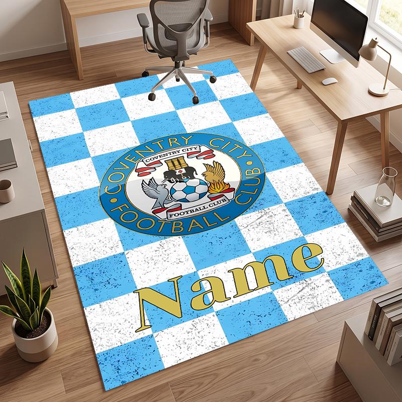 Coventry City Football Club (1) Personalized Name Office Carpet Stylish Decor for Living Room Bedroom Kitchen