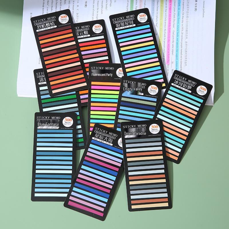 Translucent PET Color-Coded Index Tabs & Fluorescent Sticky Notes