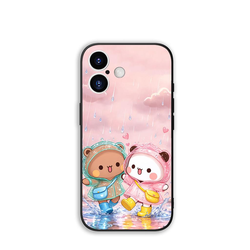 for Apple iPhone 17 16 15 11 Pro XS Max XR 6 7 8 Plus + SE 2020 5 16E Phone Cover Case Bubus Panda Bear Dudus