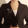 Fashion Creative Pins Tassel Personality Commuter 1pc Elegant Festival Gifts Women Star And Crescent Fashion Clothing Pendants Accessories Brooches
