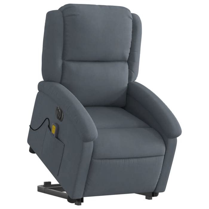 VidaXL Electric Massage Recliner, Relaxation Chair with Adjustable Backrest and Footrest, Seat of 3204334