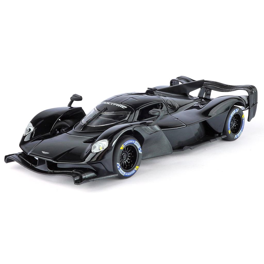 1/24 Aston Martin Valkyrie Alloy Sports Car Model Diecast Metal Track Racing Vehicles Car Model High Simulation Sound and Light Kids Toy Gift