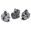 3PCS Flower Pot Decorative Feet Resin Animal Statue Plant Pot Support Feet Planter Riser for
