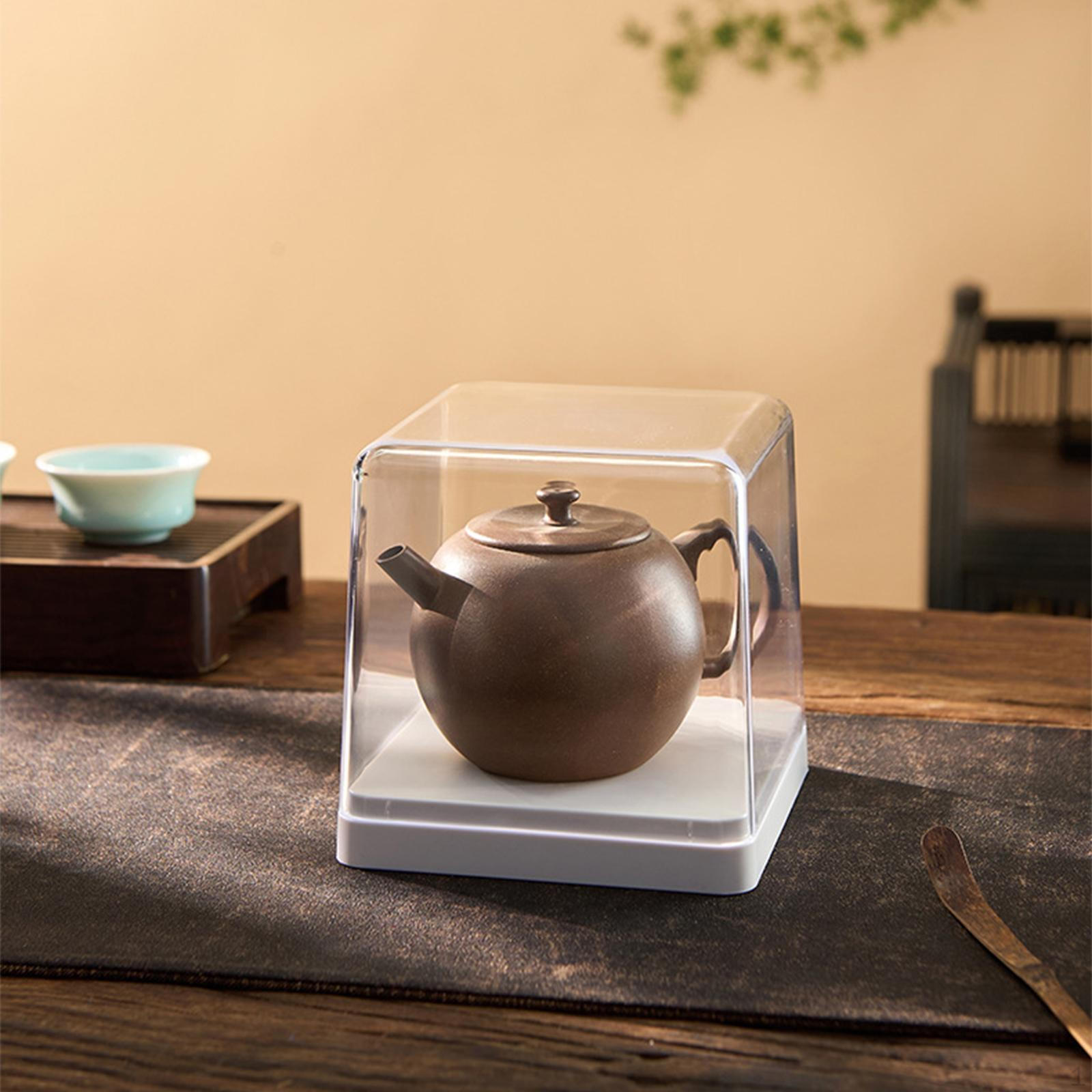 

Коробка для хранения чайника Прозрачная витрина Домашний декор для демонстрации коллекционных предметов Гостиная