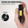 LED Strong Light Flashlight Rechargeable Multi Functional for Long Range Portable Outdoor Home Mini Flashlight Cap Clip Light