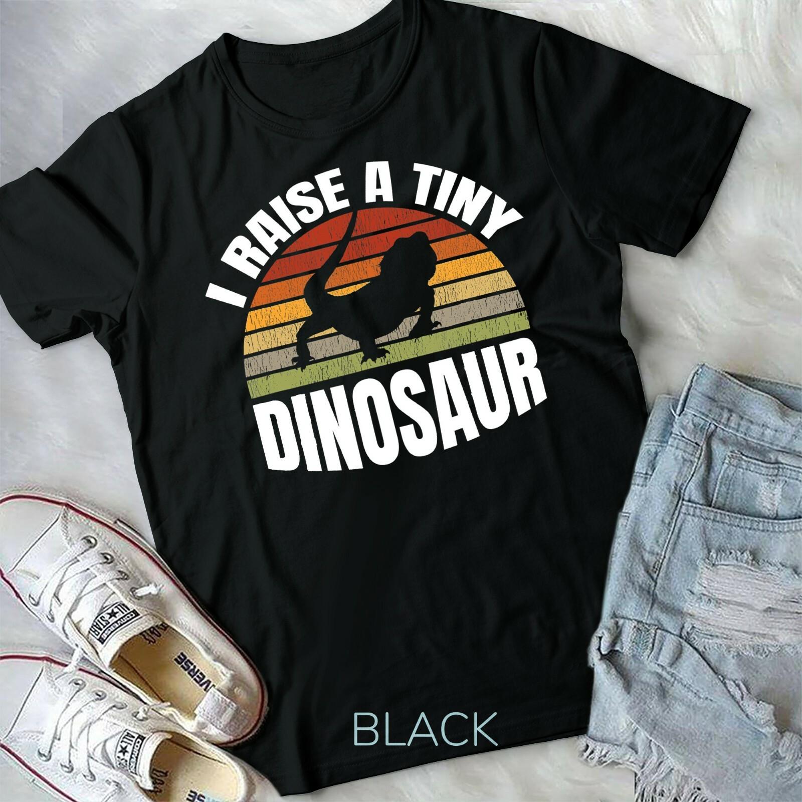 Funny Bearded Dragon Retro Pet Lizard Lover Reptile Gift Unisex Youth T-shirt M
