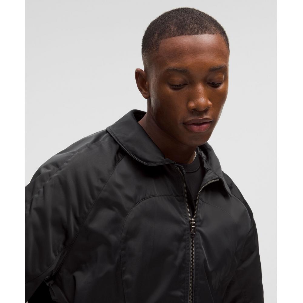 Lululemon Taffeta Removable Hood Collared Jacket  Slnsh Collection Black