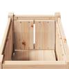 Garden Planter Natural 40 X 40 X 70 Cm Solid Pine Wood