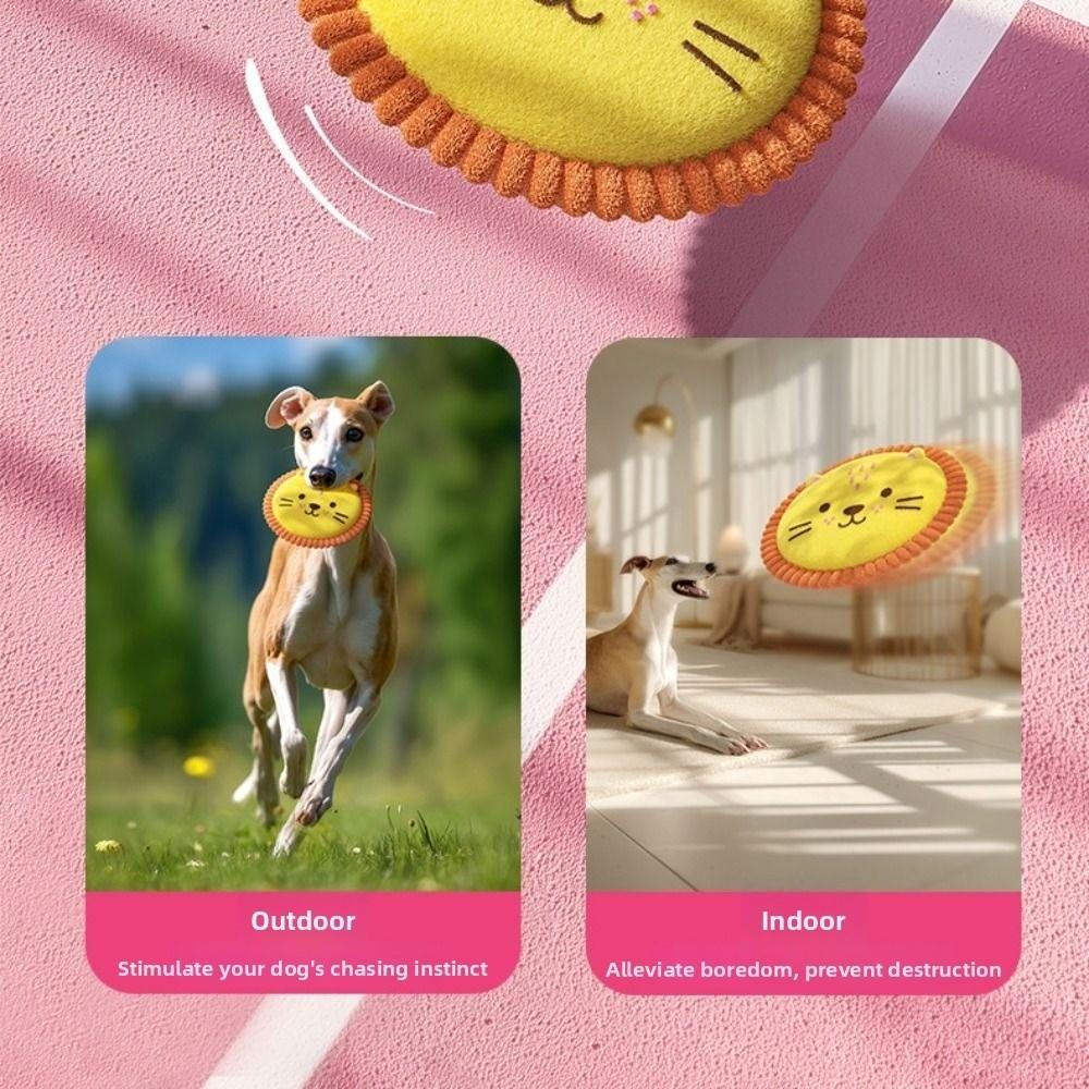 Soft Interactive Dog Throw Toy Cartoon Puppy Chew Toy Pet Accessories Pet Squeak Toy Pet Training