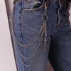 Long Metal Waist Chain Gothicism Waist Belt Punk Hook Trousers Pant Waist Link for Fashion Enthusiasts