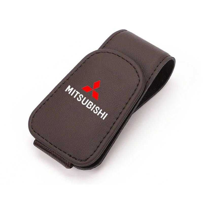 Car Sun Visor Glasses Clip Sunglasses Box Auto Accessories For Mitsubishi ASX Lancer EVO Pajero Outlander L200 Car Accessories