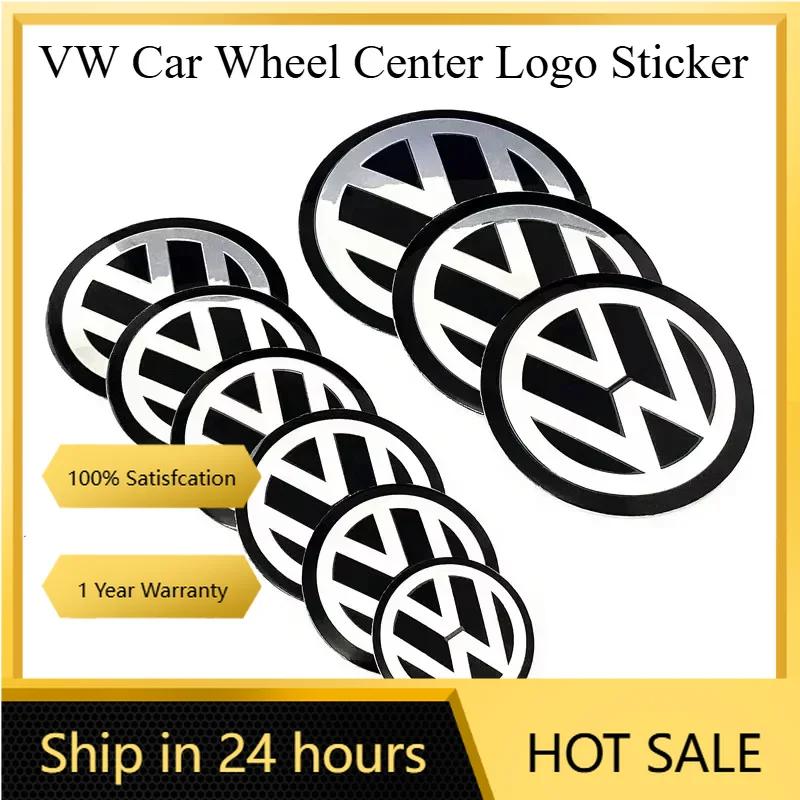 2025 Hot Volkswagen 4Pcs 45mm 56mm 60mm 65mm 70mm 75mm 90mm Car Wheel Center Logo Sticker Emblem Rim Caps Hub Cover Badge Decal