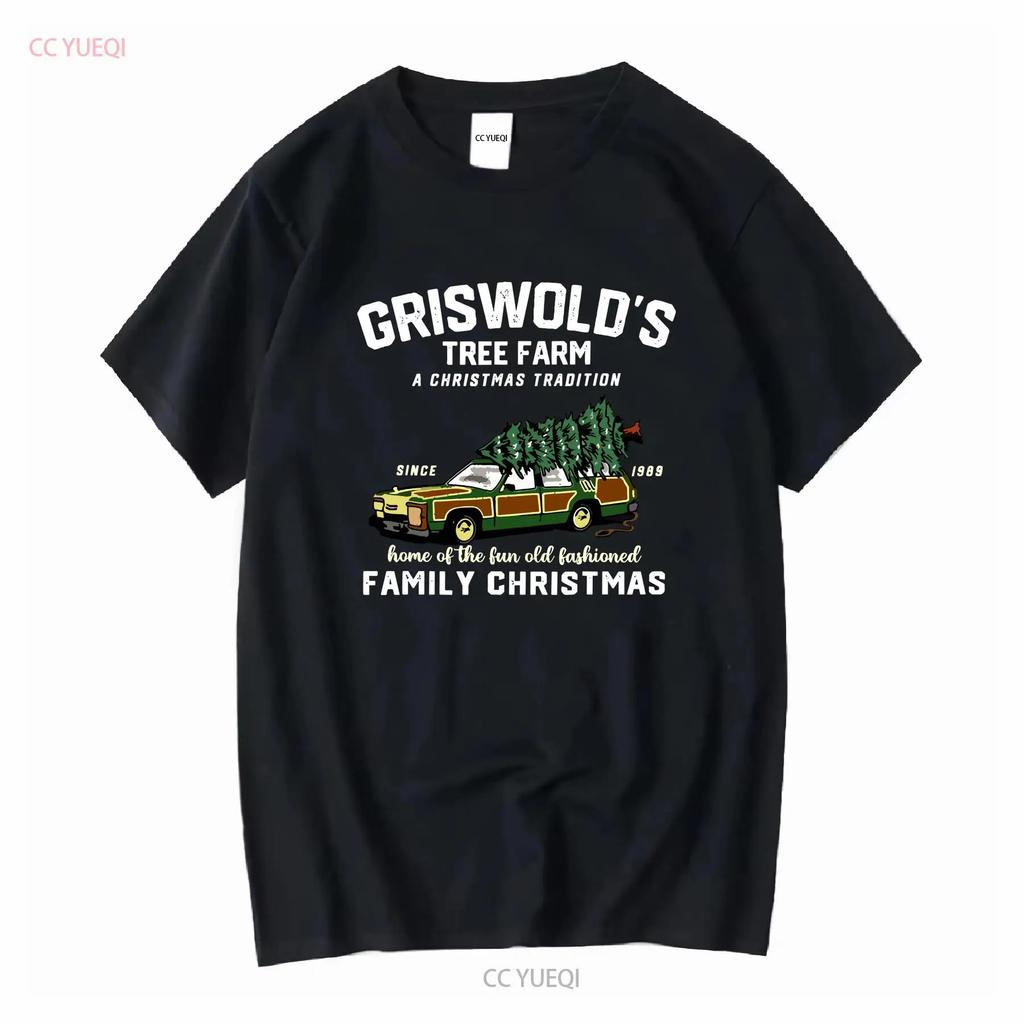 Family Christmas Griswold's Tree Farm Griswold T Shirt vintage Washed Slightly Soft fashion Versatile designer clothes Casual