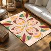 Elegant Persian Carpet Pattern Area Rug Non Slip Doormat Indoor Outdoor Floor Mat Home Decor Living Room Bedroom Entrance Mat