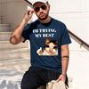 Thumbs Up Crying Im Trying My Best Funny Tee Casual Short Sve Tshirt Streetwear Harajuku Unisexs Clothes S 2026 New Model Shorts