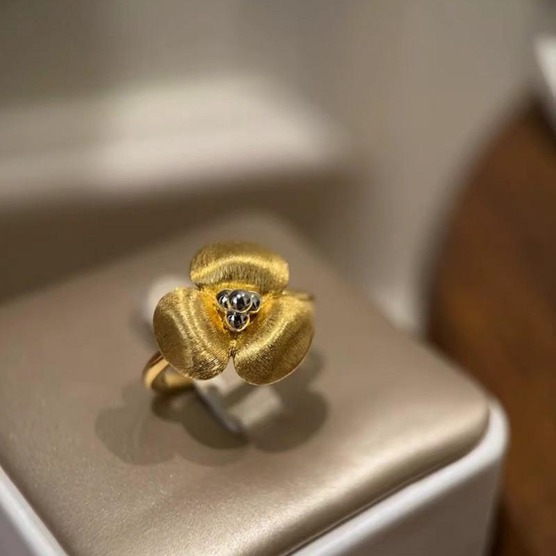 Boutique Copper Unique Ring For Stylish Women With Inlays Beautiful