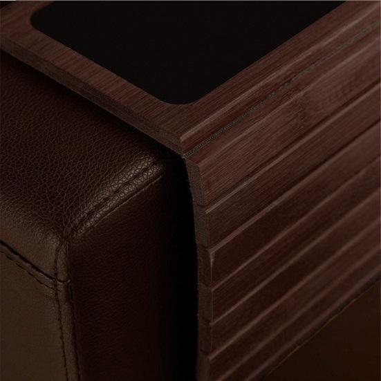 Dřevěný podnos na područku pohovky Protiskluzový multifunkční obdélník pro vysoké zatížení Skládací pohovka Loketní opěrka Káva