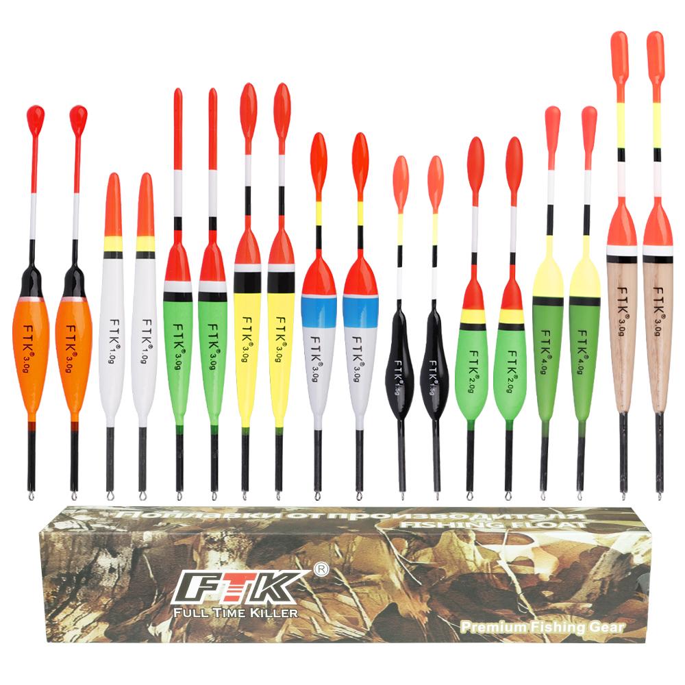 FTK Набор поплавков для рыбалки 20 шт. Поплавок-буй Разноцветный Разный размер Поплавок-буй для рыболовных аксессуаров FTK-280005