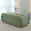 Weiche Baumwoll-Schönheits-Betttuch mit Loch für Salon-Massage – Hautfreundlich, Unifarben, Passendes Einteiler-Design