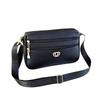 Big Bag Summer New Solid Color Soft Leather Medium and Old Mother Bag Large Capacity Oblique Span Shoulder Women's Bag