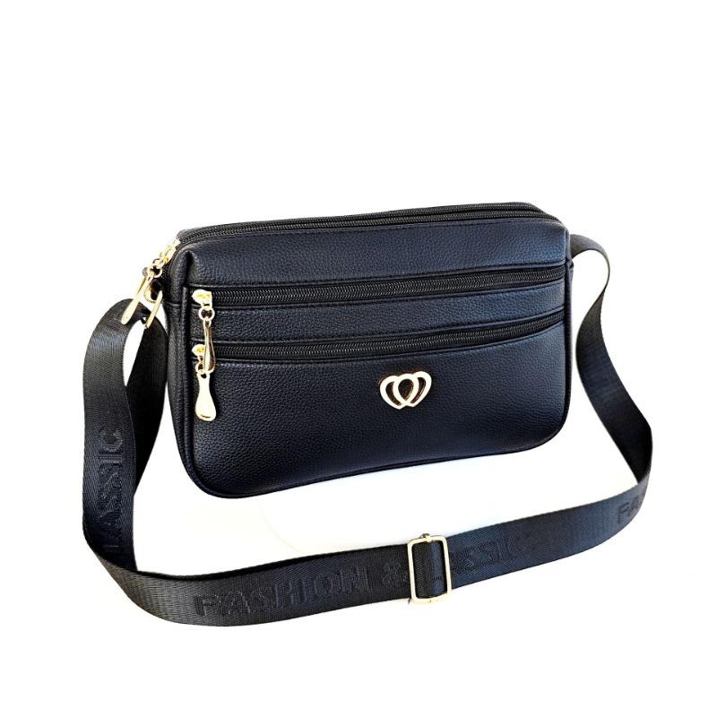 Big Bag Summer New Solid Color Soft Leather Medium and Old Mother Bag Large Capacity Oblique Span Shoulder Women's Bag