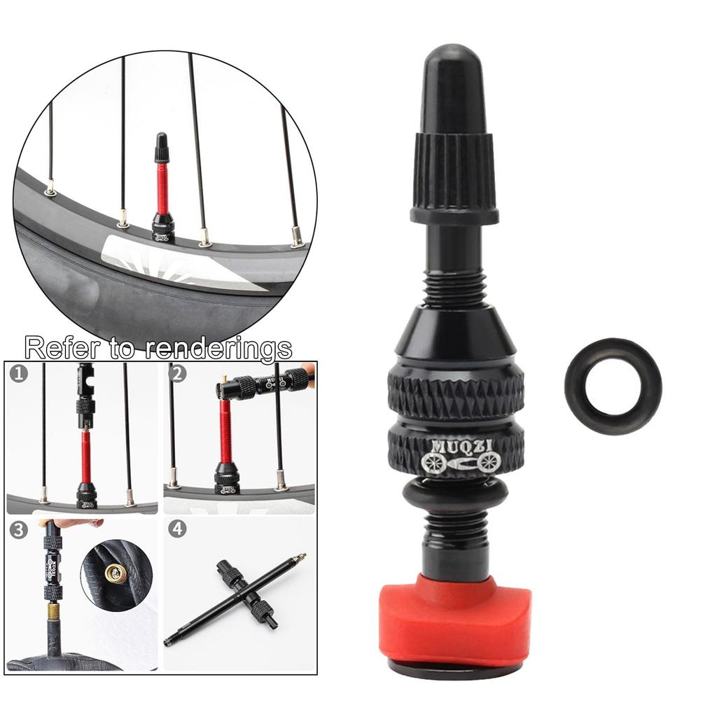 Tubeless Aluminum Alloy Valve Stem MTB Mountain Bike