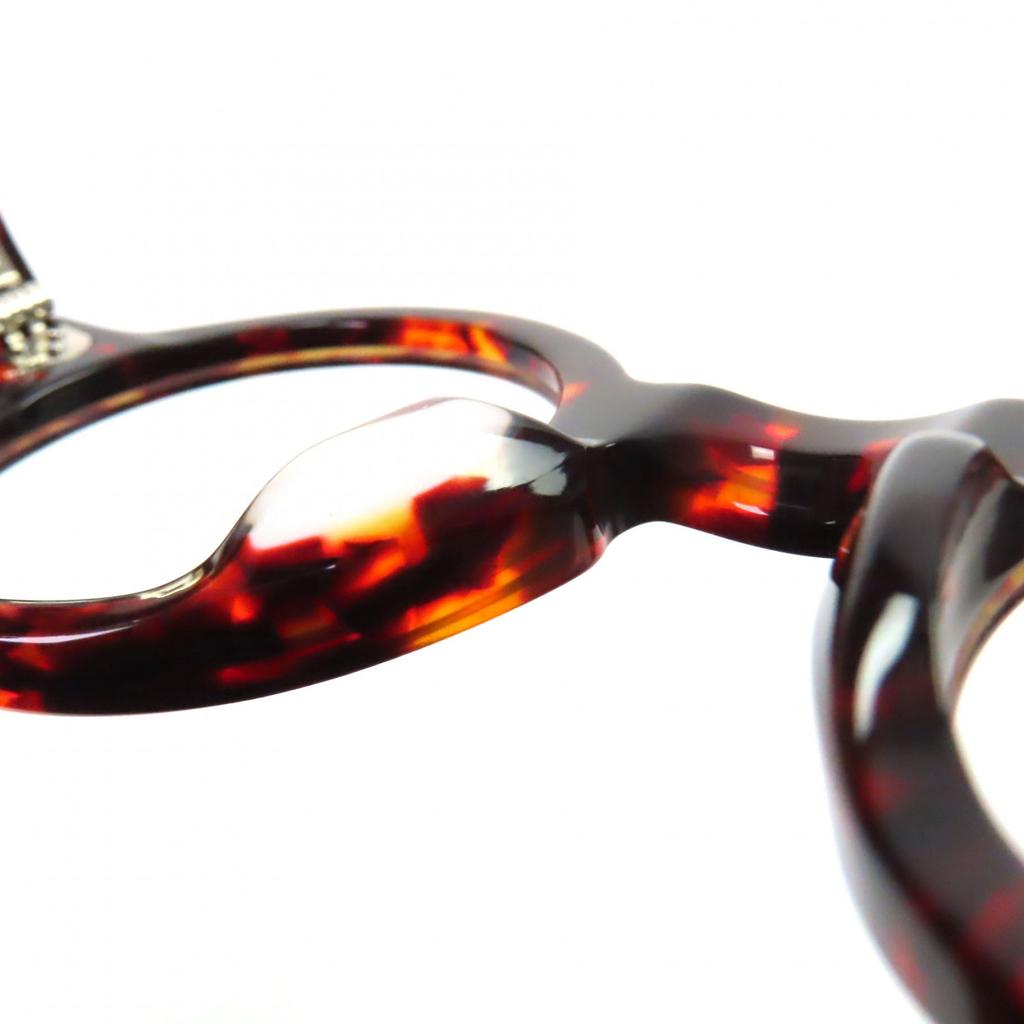 Excellent Lesca Lunetier Glasses G.Burt Tortoiseshell Round Clear brown mens Used