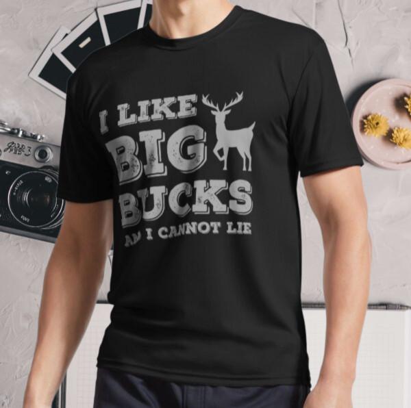 

New Shirt i like big bucks and i cannot Active Logo T-Shirt Funny Size S - 5XL L