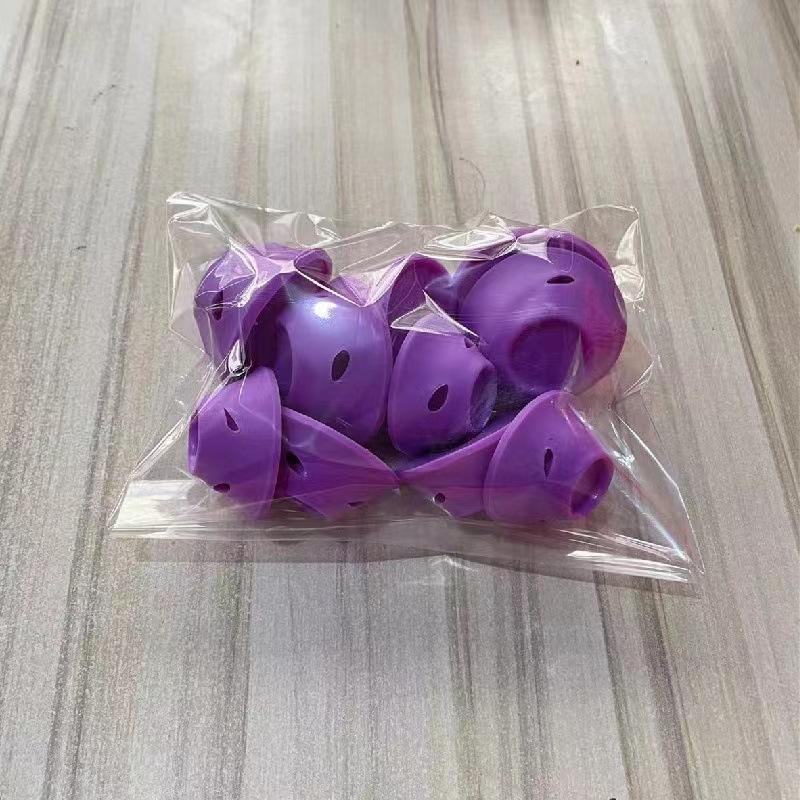 

5/10 шт. силиконовые бигуди для волос грибовидные бигуди для волос колокольчик артефакт для завивки ленивые бигуди 10PCS фиолетовый