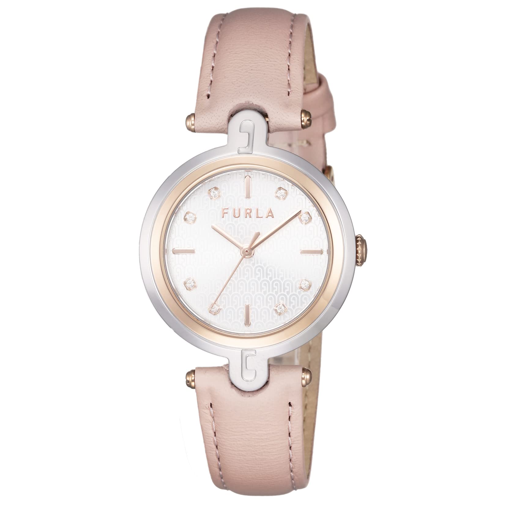 

Watch Silver Dial Stainless Steel Leather Quartz 32MM Watch WW00041005L5 Beige [Furla] ARCH-BAR Women s [Item] бежевий