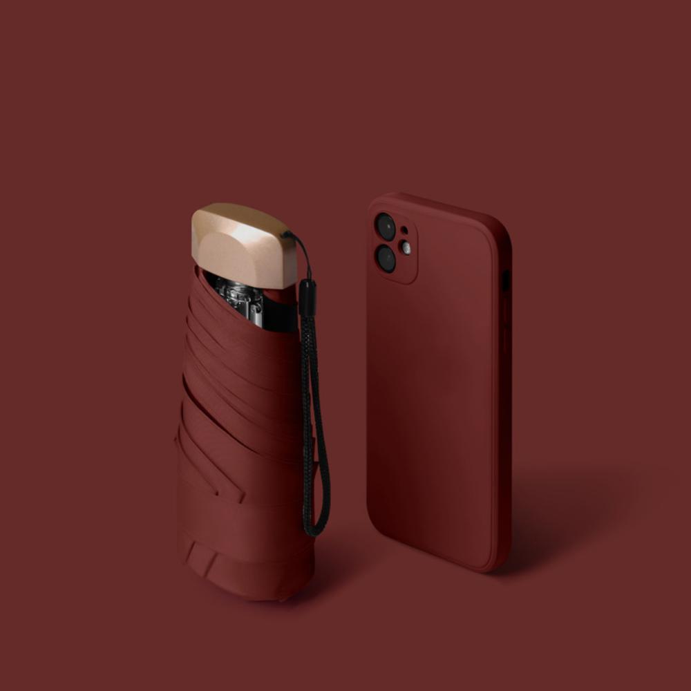 Anti-UV Mini Sun Protection Umbrella Lightweight Folding Sun Umbrella  Students