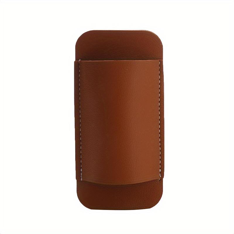 1PC Leather Knives Sheaths EDC Leather Sheath for Folding Knives Carrier Mini Knives Flashlight Leather Holster