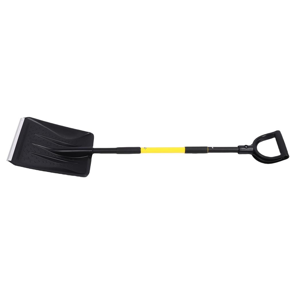 Snow Shovel Heavy Duty Snow Removal Winter Tool with D Grip Handle Aluminum Strip for Driveway Home Garage