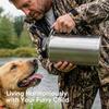 One Gallon Insulated Water Bottle for Travel: 2-in-1 Straw and Spout Lid Keep Cold 24Hrs Leakproof 128oz Water Jug With Handle