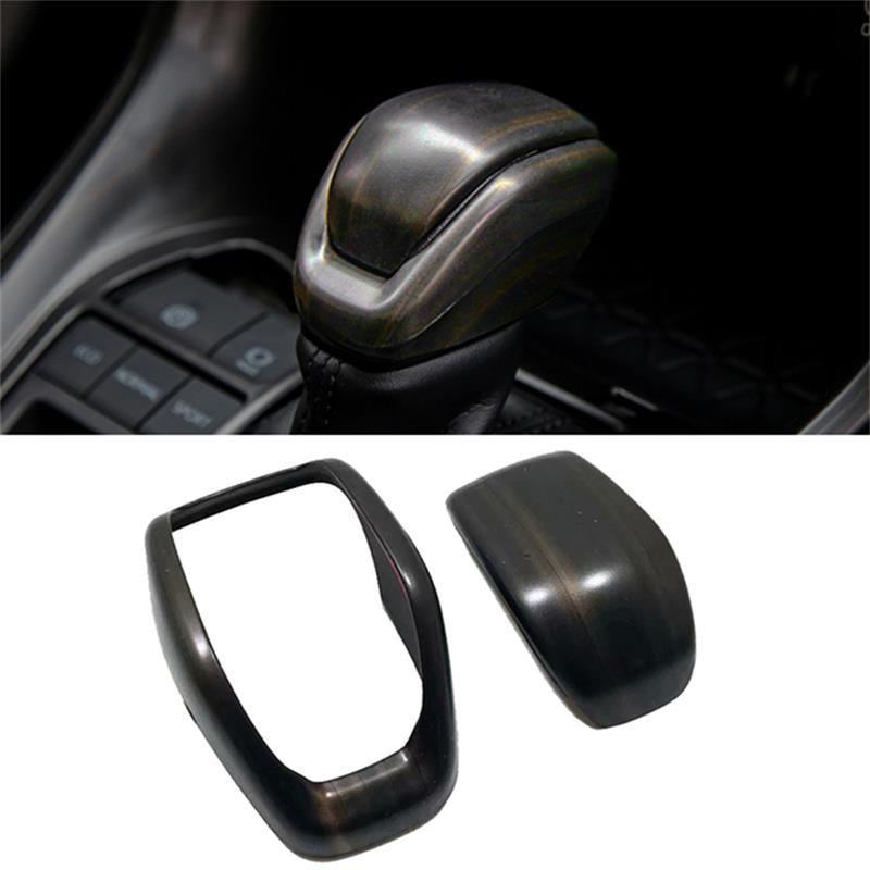 For Toyota RAV4      ABS Chrome Car Gear Shift Head Knob Frame Cover Trims Sticker Car Styling Accessories