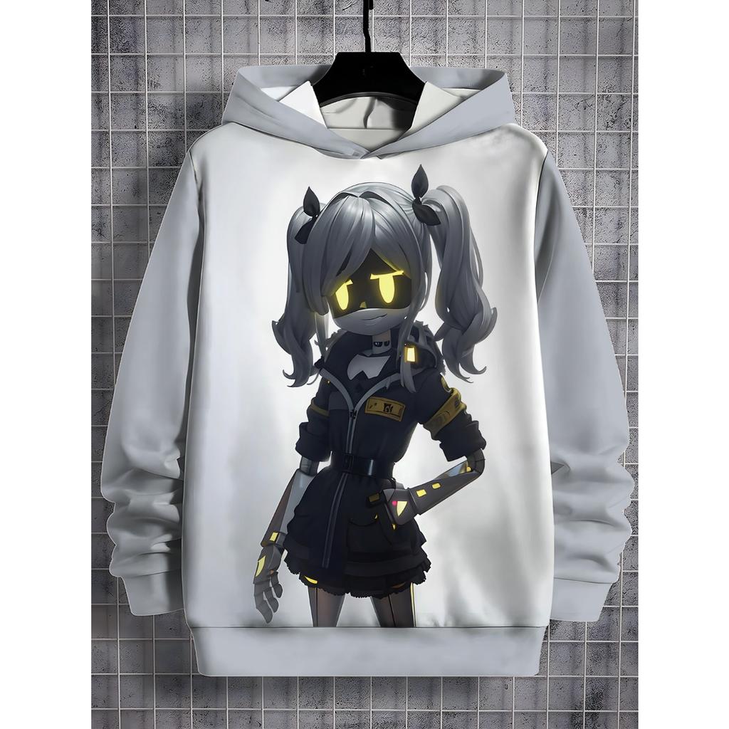 Murder Drones Sezon Nadruk 3D Na Wszystkie Sezony Dziecięca Bluza Casualowa Fajne Pulowery Unisex Ubrania Chłopięce Dziewczęce Bluzy z Kapturem