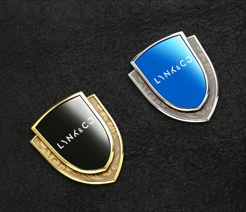 Naklejki samochodowe 3D metalowe akcesoria akcesorium samochodowe dla LYNK&CO 01 02 03 05 06