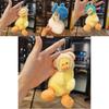 Adorable Plush Duck Keychain Cute Cartoon Animal Soft Short Plush Toy 15cm