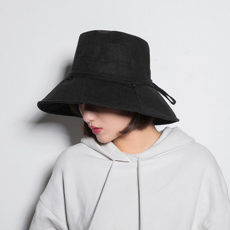 

Женская летняя шляпа-ведро для защиты от солнца на отдыхе C6609_Black