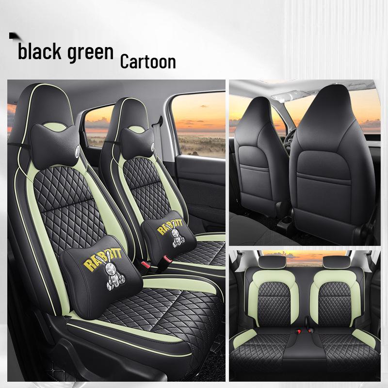 Leapmotor T03 Cartoon Seat Covers - Full Coverage, 22 Models, All-Season Universal Fit.