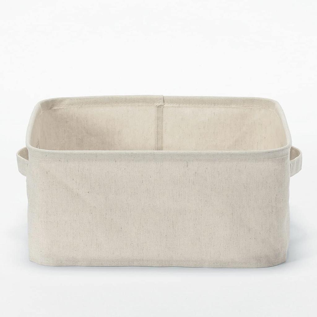 MUJI Small 35cm W x 35cm D x 16cm Polyester 12403470 Softbox, H, Linen, Square,