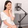 Carbon Steel Tablet Mount Stand 360° Rotating Mobile Tablet Mounting Stand Phone Tablet Holder  Bed