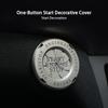 1Pcs Universal Car Start Stop Engine Push Button Cover Ring One-click Start Decor Stickers Alloy Trim Car Styling Accessories