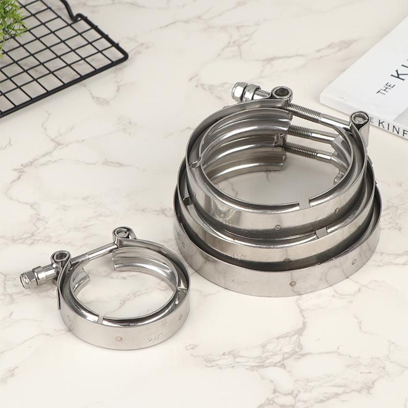 304 Stainless Steel 2-4 Inch Quick Release V Band Clamp Turbo Exhaust Pipe V-Band Clamp V Clamp Clip