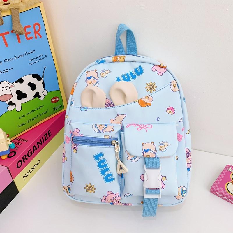 School Bag New School Bag Boys and Girls Cute Cartoon Small Backpack Casual Versatile School Bag